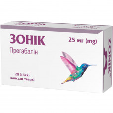 Zonik kaps. it is firm. 25 mg No. 28