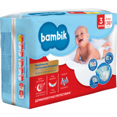 Подгузники для детей одноразовые BAMBIK (Бамбик) Jumbo 3 Midi от 4 до 9 кг 36 шт