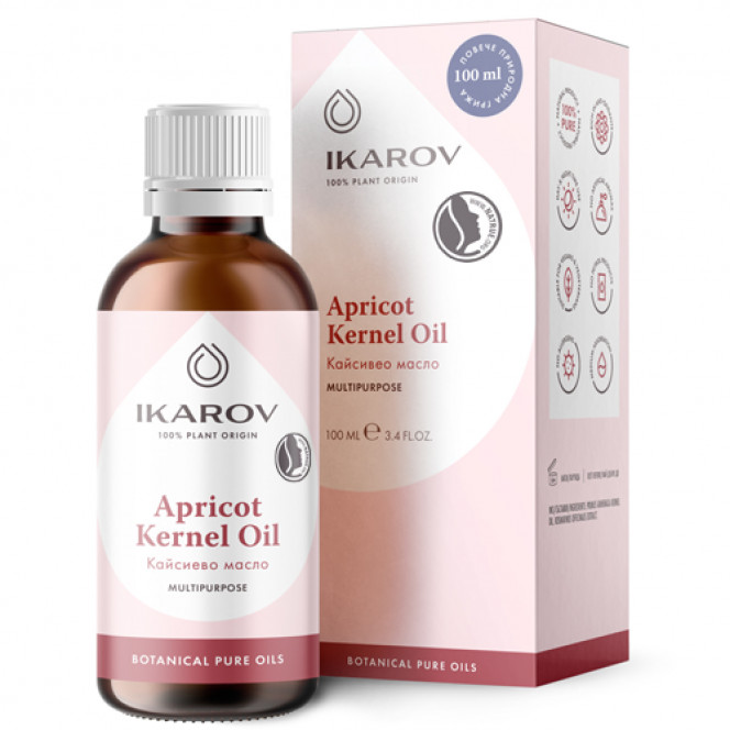 Oil organic IKAROV of apricot stones of 100 ml