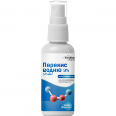 Перекись вод. р-р 3% спрей фл. 50мл Solution Pharm