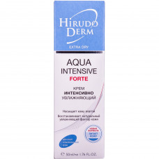 Cream for the person HIRUDO DERM (Girudo of dermas) Extra Dry Aqua Intensive Forte (Extra scrub Akwa intensiv forte) night moisturizing 50 ml