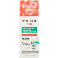 Skin cream-gel around HIRUDO DERM eyes (Girudo of dermas) Sensitive Opti Light Neo (Sensitiv Opti of Light Neo) 19 ml / 22 ml