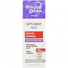 Cream fluid for contours of eyes of HIRUDO DERM (Girudo of dermas) Anti Age Opti mist Neo (Anti Eydzh Opti a mist neo) 19 ml / 22 ml