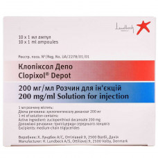 Klopiksol Depo solution for infection. 200mg/ml amp. 1 ml No. 10