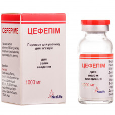 Tsefepim time. for solution for infection. 1000 mg fl. No. 1