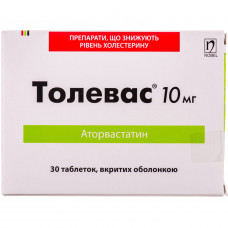 Tolevas of the tab. of p/o of 10 mg No. 30