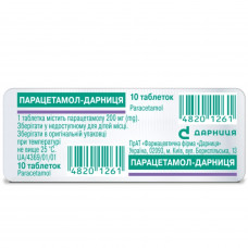 Paratsetamol-Darnitsa tab. of 200 mg No. 10