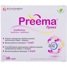 Powder for regulation of Prema intestinal microflora in a sachet on 2.8 g 10 pieces