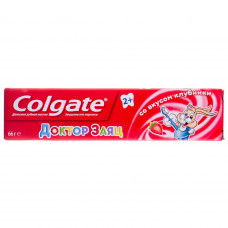 Зубная паста детская COLGATE (Колгейт) Доктор заяц со вкусом клубники с 2-х лет  50 мл