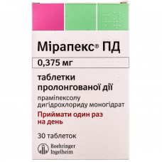 Mirapex PD of the tab. of 0.375 mg No. 30