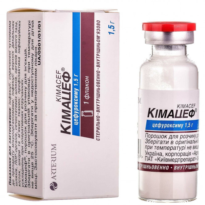 Kimatsef time. for solution for infection. 1.5 g fl. No. 1