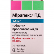 Mirapex PD of the tab. of 1.5 mg No. 30