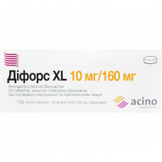 Дифорс XL табл. п/о 10мг/160мг №30