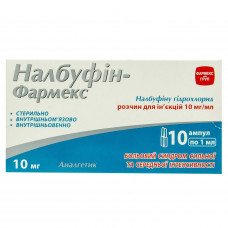 Nalbufin-Pharmex solution for infection. 10mg/ml 1 ml No. 10