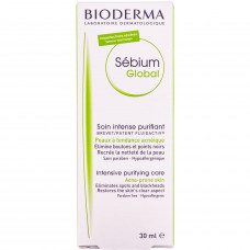 Cream for a face of BIODERMA Sebium Global for problem skin inclined to an acne of 30 ml