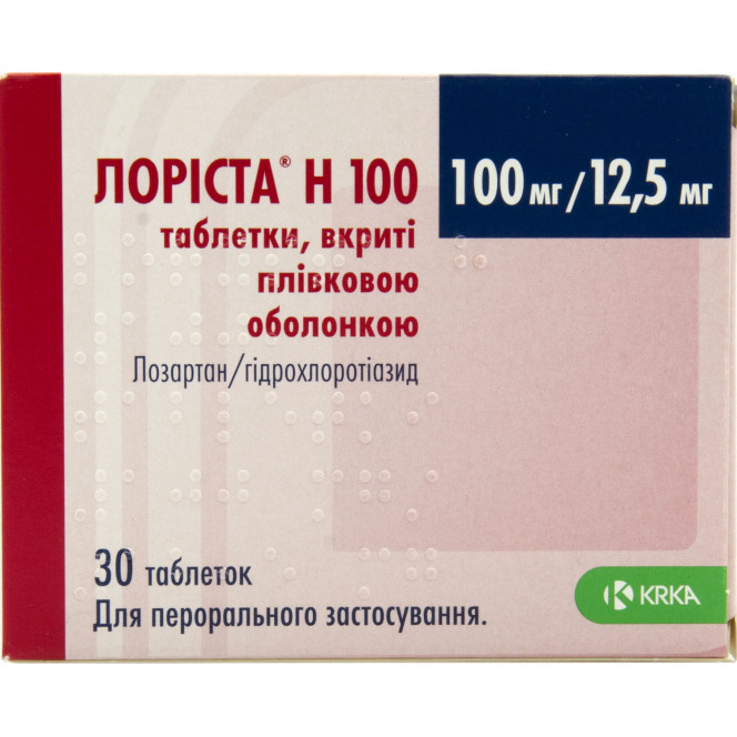 Lorista of N of 100 tab. of p/o 100mg/12.5mg No. 30