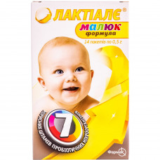 Dietary additive for regulation of Laktiale intestinal microflora the kid a formula Sinbiotik (a probiotic + prebiotic) powder in packages on 0.5