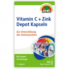 Витамины SUNLIFE (Санлайф) Vitamin C + Zink Depot Kapseln капсулы 60 шт