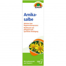 Ointment for a body of SUNLIFE Arnikasalbe with extract of an arnica and vitamin E of 100 ml