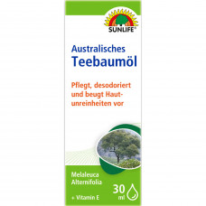 Oil cosmetic SUNLIFE of a tea tree Australisches Teebaumol of 30 ml