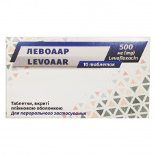 Levoaar of the tab. of p/o of 500 mg No. 10