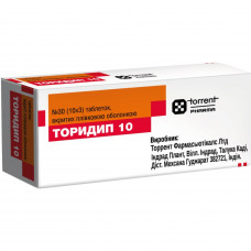 Toridip of 10 tab. of p/o of 10 mg No. 30