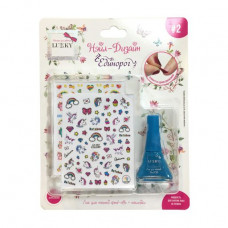 Children's set for design of nails of Lukky Neyl-design Edinorog (nail varnish + stickers)