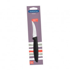 Knife of TRAMONTINA PLENUS black, shkurosjemny, 76 mm, 23419/103