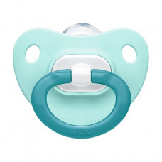 Dummy silicone NUK Fashion of orthodontic, gentle-blue, from 6 to 18 months, 1 piece (3952357)