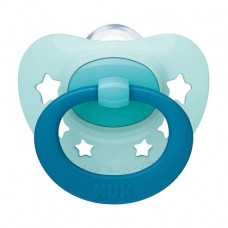 Dummy silicone NUK Signature of the Star, orthodontic, mint, from 0 to 6 months, 1 piece (3952342)