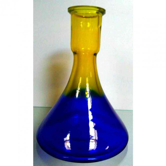 Flask for Candy Loop hookah (Candy of magnifying glasses) blue-yellow