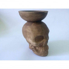 Bowl for LEX hookah dark clay with dredging under калауд fanet (Skull)