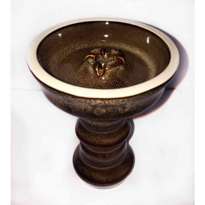 Bowl for a hookah of FOG Sakura Glaze (Fog the Oriental cherry Glaze) Brown