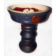 Bowl for FOG Sakura hookah (Fog the Oriental cherry) Blue with red glazurirovanny dredging