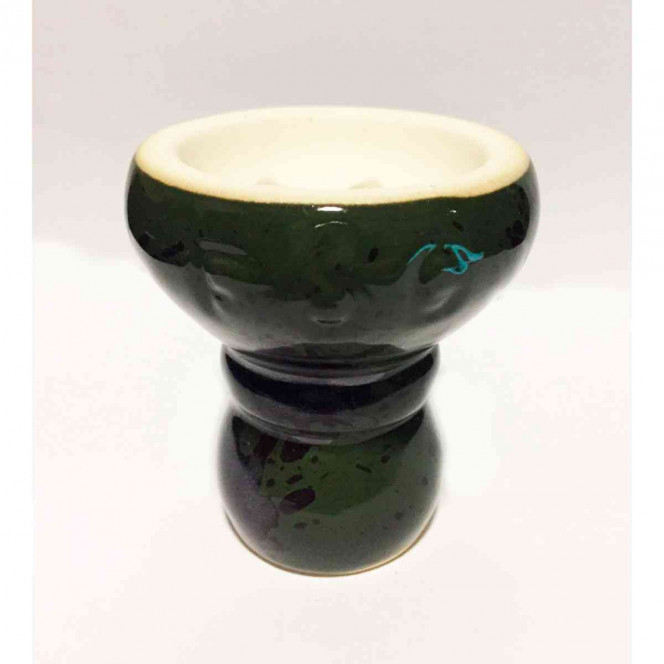 Bowl for a hookah of FOG Mini Turkish Glaze (Fog Pass Turk Glazur) Dark green