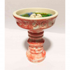 Bowl for a hookah of FOG Sakura Glaze (Fog the Oriental cherry Glaze) Pink