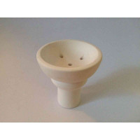 Bowl for LEX hookah white clay with holes