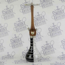 Hookah of Wookah Merbau Crystal Stripped Black/Clear tree merbau/cherno-transparent