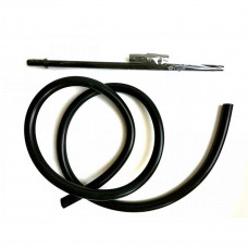 Tube/hose for a hookah black silicone Caesar