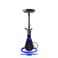 Hookah of Amy Deluxe 650 4-stars (Amy 4 старс) silvery metallic blue