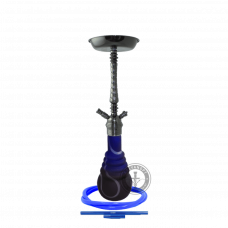 Hookah of Amy Deluxe 650 4-stars (Amy 4 старс) silvery metallic blue