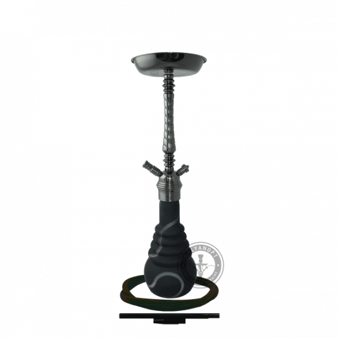 Hookah of Amy Deluxe 650 4-stars (Amy 4 старс) darkish metallic