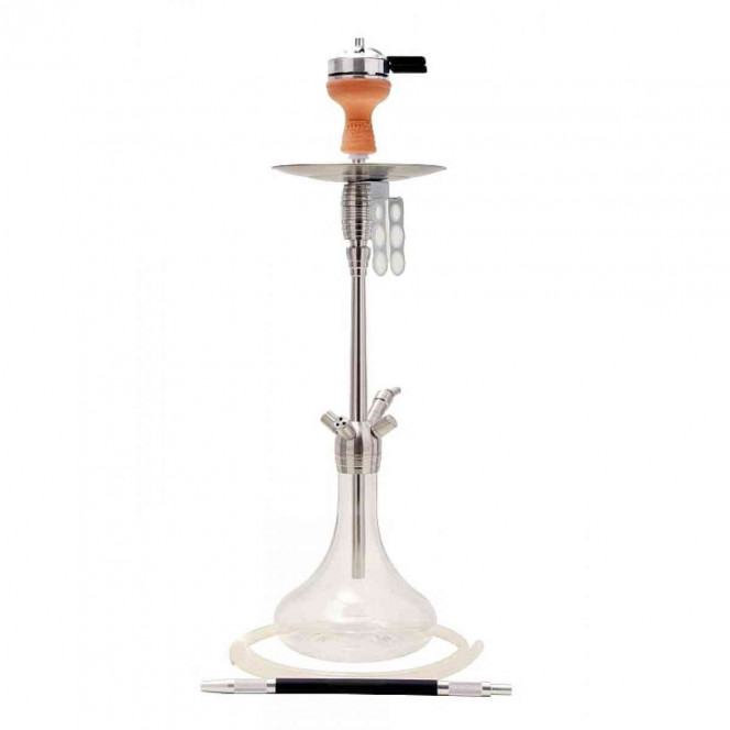 Hookah of Amy Deluxe SS 05 Feather Steel (Amy Delux) transparent