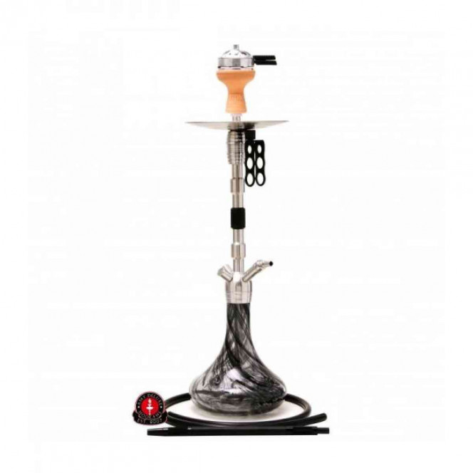 Hookah of Amy Deluxe SS 06 (Amy Delux of CC 06) Dark Steel black BK