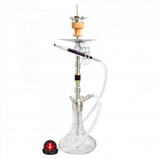 Hookah of Amy Deluxe SS 06 (Amy Delux of CC 06) Dark Steel transparent TR