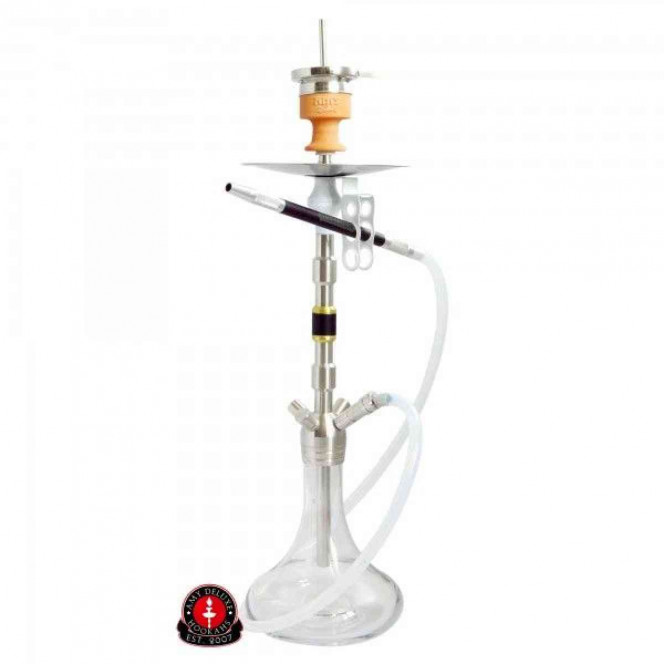 Hookah of Amy Deluxe SS 06 (Amy Delux of CC 06) Dark Steel transparent TR