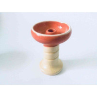 Bowl for Harmonias hookah clay yellow-orange glaze I fanet