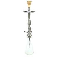 Hookah of Khalil Mamoon KM Double Kamanja Stainless (Khalil Mamun Dabl Kamandzha)