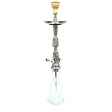 Hookah of Khalil Mamoon KM Double Kamanja Stainless (Khalil Mamun Dabl Kamandzha)