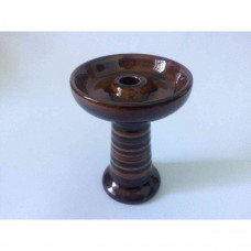 Bowl for a hookah ceramic glazurirovanny brown I fanet